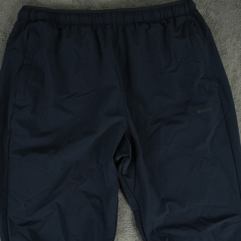 Brady Brand Jogger Pants Mens L Navy Blue Performance Stretch Cordura Activewear
